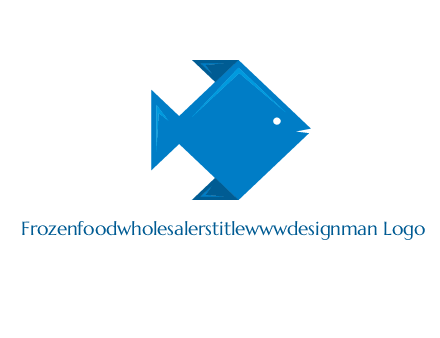 origami fish logo