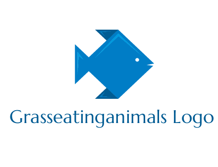 origami fish logo