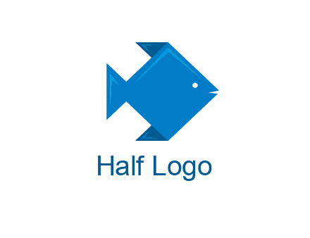 origami fish logo