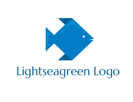 origami fish logo