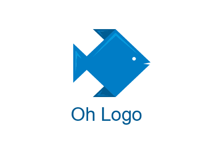 origami fish logo