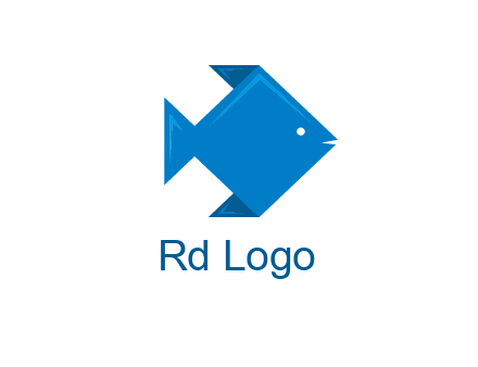 origami fish logo