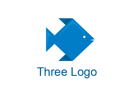 origami fish logo
