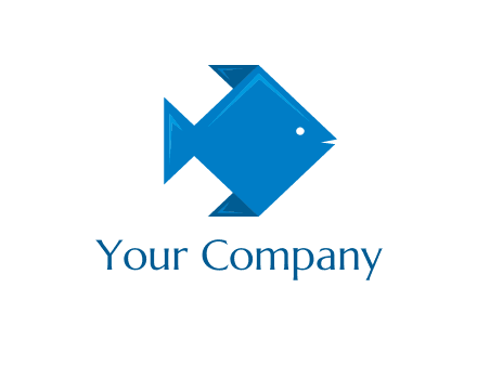 origami fish logo