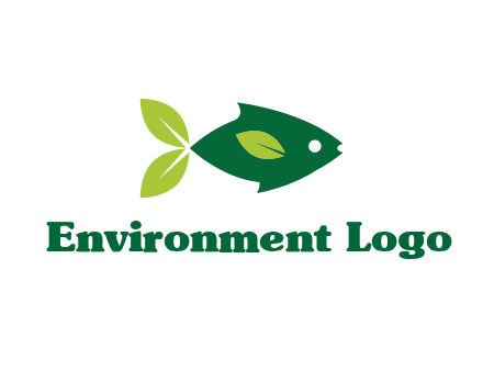 fish with leaves logo