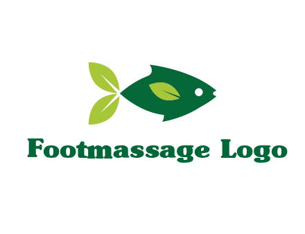 fish with leaves logo