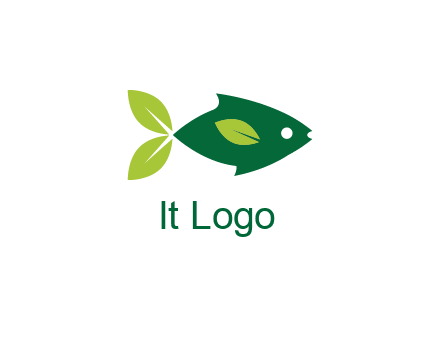 fish with leaves logo