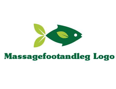 fish with leaves logo