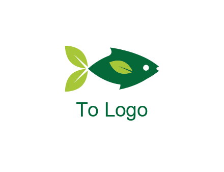 fish with leaves logo