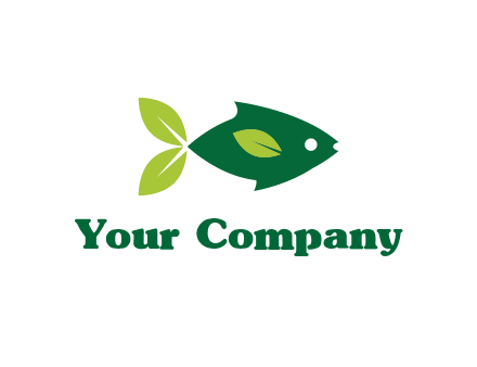 fish with leaves logo