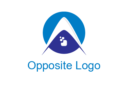 digital letter A with pixels logo