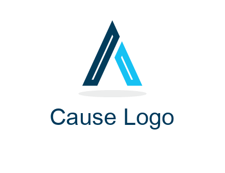 abstract letter A logo