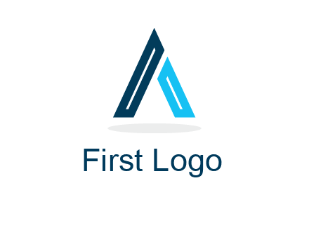 abstract letter A logo