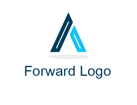 abstract letter A logo