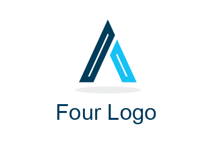 abstract letter A logo
