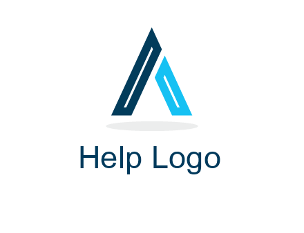 abstract letter A logo