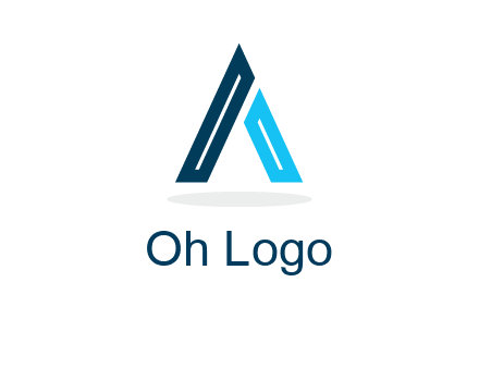abstract letter A logo