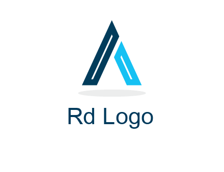abstract letter A logo
