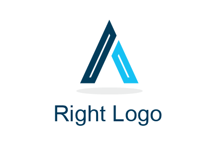 abstract letter A logo