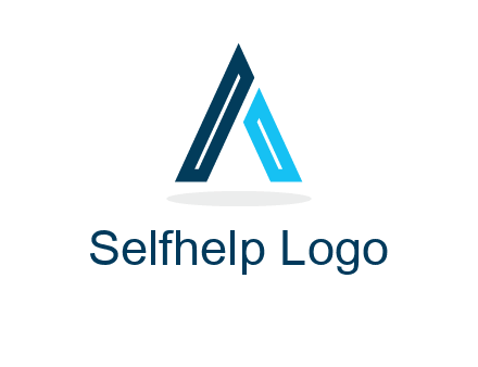 abstract letter A logo