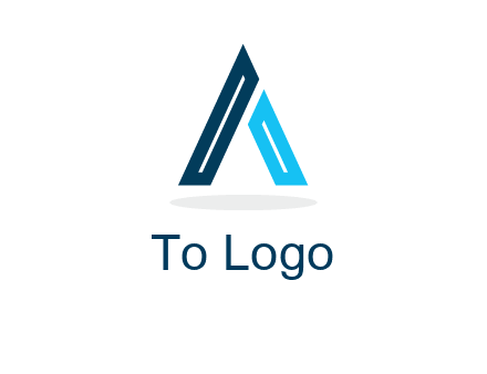 abstract letter A logo