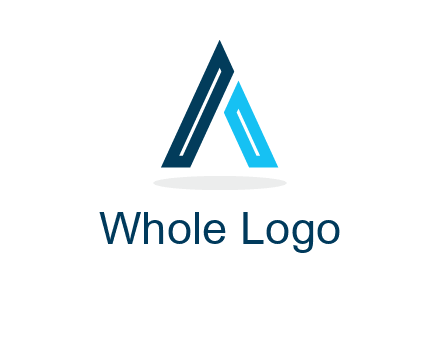 abstract letter A logo