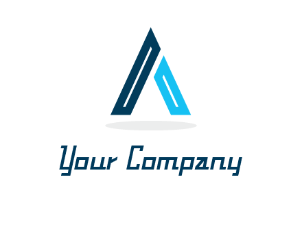 abstract letter A logo