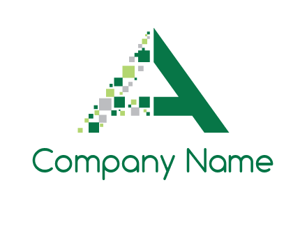 digital letter A logo