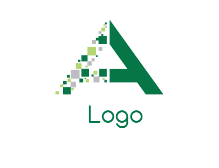 digital letter A logo