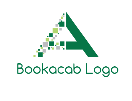 digital letter A logo