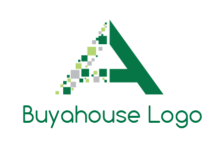digital letter A logo