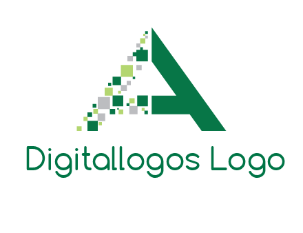 digital letter A logo