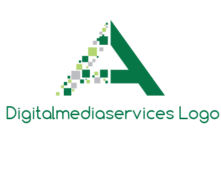 digital letter A logo