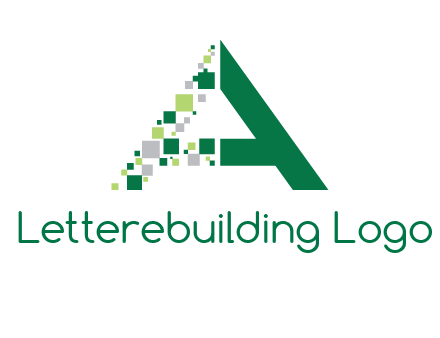 digital letter A logo