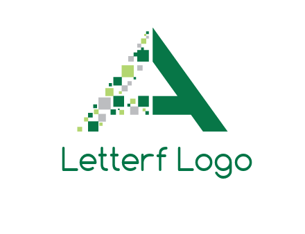 digital letter A logo