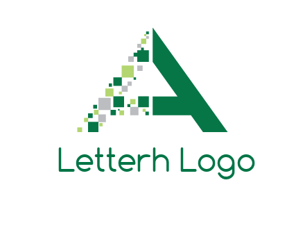 digital letter A logo
