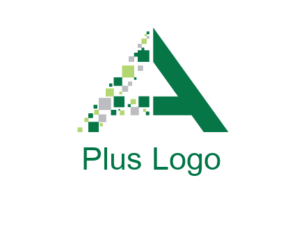 digital letter A logo