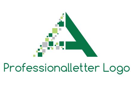 digital letter A logo