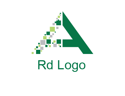 digital letter A logo