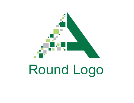 digital letter A logo