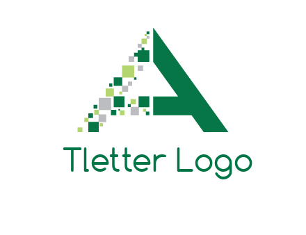 digital letter A logo