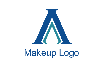 letter A and spear shape logo