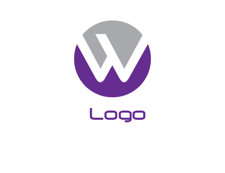 letter W in a circle logo