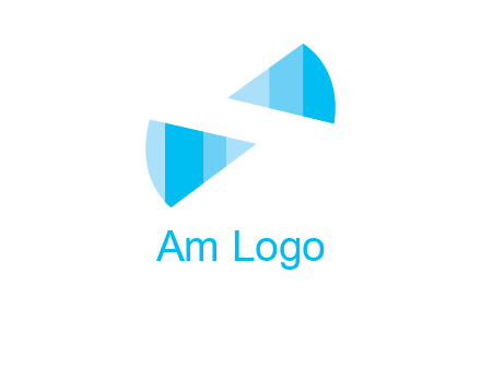 negative space letter S logo