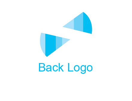 negative space letter S logo