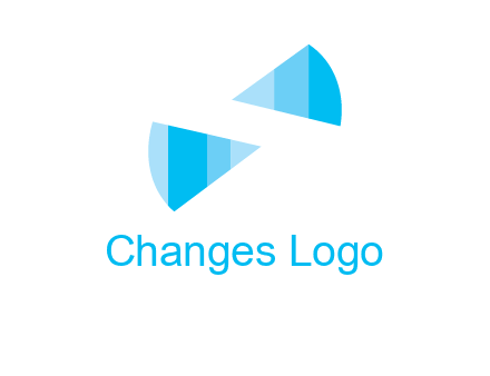 negative space letter S logo