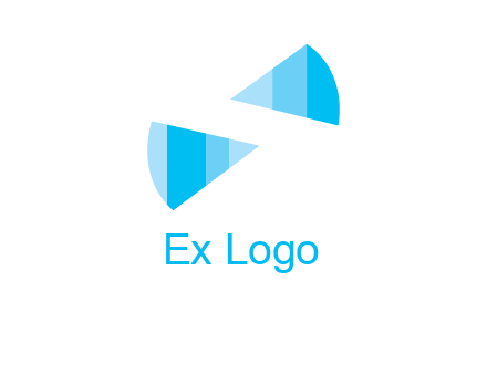negative space letter S logo