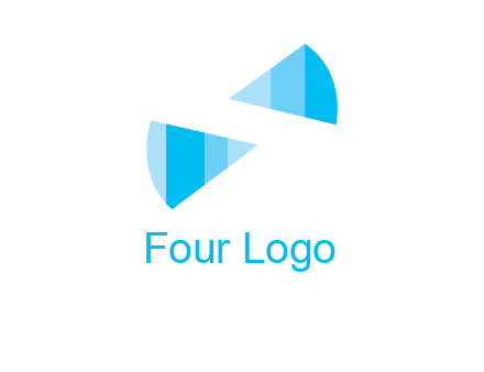 negative space letter S logo