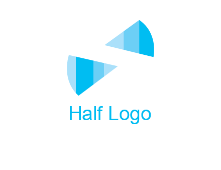 negative space letter S logo