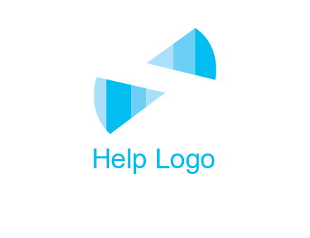 negative space letter S logo